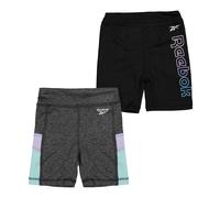 (4-5 Years, Midnight) Reebok Girls Slim Shorts (Pack of 2)