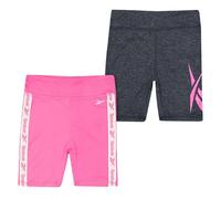 (4-5 Years, Sugar Coral) Reebok Girls Shorts (Pack of 2)