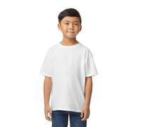 (4-5 Years, White) Gildan Childrens/Kids Softstyle Plain Midweight T-Shirt
