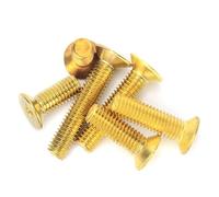 4-50pcs M2 M2.5 M3 M4 M5 M6 M8 Brass Countersunk Machine Screws Cross Flat Head Metric Thread Screw Recess Bolt(5mm,M3 (50Pcs))