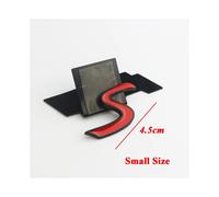 (4.5cm Red Black) 3D ABS Red Mini Cooper S Logo Letters Car Trunk Emblem Badge Decal For