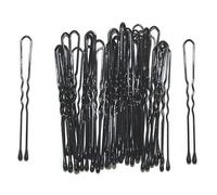 4.5cm Short Black Waved Hair Pins Bobby Pins Grips Hair Accessories for Women Girls by Glitz4Girlz