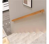 4.5ft Aluminum Banister Rails - Auxiliary il Support Rod for Home Decor & Remodeling, Sturdy Rectangle Stair Kit in Brown Finish