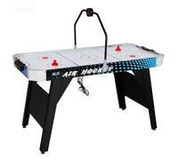 4.5ft Electric Air Hockey Table for Adults and Kids Indoor Game, Arcade Style, Accurate Digital LED Scoreboard on Overhead Gantry, Includes Pucks & Pushers Set