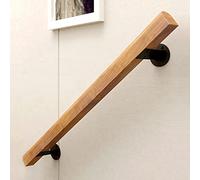 4.5FT Wooden Stair Handrails, Hand Railings for Stairs Indoor Outdoor, Sturdy Safety Wall Mount Support, Non-Slip Staircase Handrail for Home Garden Corridor, Lofts Decking, Kindergarten Guardrail