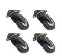 4×5in Casters Swivel Caster Wheels/Heavy Duty transport Caster/trolley mute wheel with top plate/protect the ground (Threaded Stem Mount 3in)