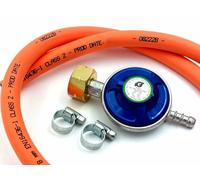 4.5kg Butane Gas Regulator with 2m Hose + 2 Clips Fits Calor Gas 4.5kg Cylinders