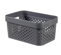 (4.5L, Dark Grey) Curver Perforated Recycled Basket