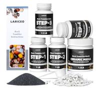 4.5LB Rock Tumbler Grit and Polish Refill Set, 4-Step Professional Polish Rock Tumbler Grit to Unlock Stunning Polished Stones. Ideal for National Geographic, KomeStone, and Other Polishers & Tumblers