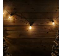 4.5m 10 Warm White LED Connectable Festoon Lights Christmas Decorations Samuel Alexander Beige One Size