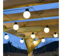 Frosted LED Outdoor Festoon Fairy Lights Warm White 4.5m - Warm White