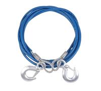 4/5M Car Tow Rope Auto Pull Roped 3-7 Tons Steel Wire Tow Ropd Traction Roping Trailer Pulls Rope With Hooks Car Emergency Tool(B)