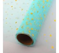 4.5m Roll Net Yarn Bouquet Wrapping Paper Star Moon Glitter Flowers Floral Art Party Present Packing Transparency Soft Roll gauze