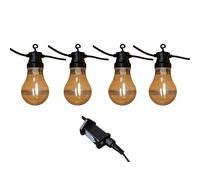 4.5m Set of 10 Connectable Festoon Bulb Lights in Warm White Samuel Alexander White One Size