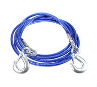 4/5m Tow Rope Load Capacity 3/5/7 Ton With Hook Trailer Rope Heavy Duty Tow Cable Winch Strap For Towing Car SUV Heavy Duty Vehicle Recovery