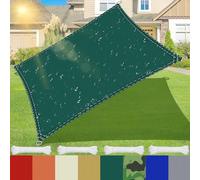 4.5m x 16m Waterproof Sun Shade Sail with D-Rings 95% UV Protection Durable 180g/m² Oxford Fabric Ideal for Garden Balcony Pool Camping Carport - Green