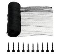 4.5m x 6m Heavy Duty Pond Netting, HDPE Woven Fish Pond Cover with Pegs, UV-Resistant Fine Mesh Net to Protect Koi from Herons, Birds, Cats, Leaves & Debris