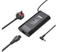 4.5mm x 3.0mm 150W 7.7A 19.5V Slim AC Charger Suitable Compatible for HP Omen 15 17 Pavilion Gaming Laptop Zbook G3 G4 G5 G6 TPN-CA11 TPN-DA09 Power supply adapter cable (HKA80PD)