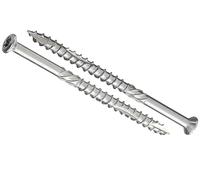 4.5mm x 80mm Stainless Steel Hard Wood Decking Screws Torx Countersunk Head and Self Drilling Tip High Corrosion Resistant Rust Proof Terrace Screws (Pack of 100) N14AB