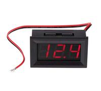 4.5V-30V 2-Wires Digital Voltmeter 0.56" LED for Almost All Electric Vehicles Reverse Polarity for Protection