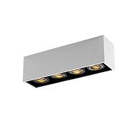 4 * 5W/7W/10W Rectangular Four-head LED Ceiling Light, Angle 24° High-brightness LED Downlights, CRI 90+ 3000K-6000K Anti-glare Home Aisle Spotlights, 1656LM/1876LM/3544LM Fittings