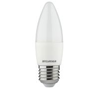 4.5W LED Candle Bulb, E27, 2700K, 470lm, Non-Dimmable - Pack of 4 - 29645