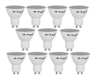 4.5W LED Light Bulbs Spotlight GU10 3000k Warm White V-TAC 211685 Pack of 1 5 10