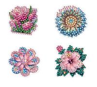 4/6/12pcs DIY 5D Diamond Art Car Air Freshener Vent Clip | Sparkling Rhinestone Decor Craft Kit for Women Adults | Creative DIY Gift for Her, Home Office Car Decor