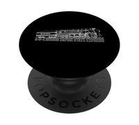 4-6-4 Hudson Empire State Express Steam Locomotive PopSockets Adhesive PopGrip