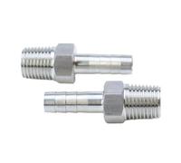 4/6/8/10/12/14/16/19mm OD to M6/M8/M10/M12/M14/M16/M18 Metric 304 Stainless Steel Pipe Fitting High Pressure Connector Adapter(M14x1mm,6mm)