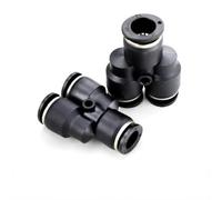 4 6 8 10 12 14 16mm PY PW Black Y-type Three Ways Pneumatic Air Fitting Quick Push To Connect Quick Release Variable 14-12 6-4(PY 6mm)