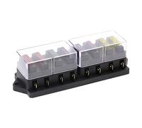 4/6/8/10/12 Way Car Fuse Holder Car Fuse Box Truck Auto Blade with 4/6/8/10/12 Fuses for 12V 32V ATO Standard Circuit Protected circuits (Color : 8 Ways)