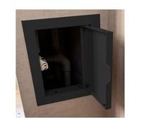 4 6 8 10 20 30 40 Inch Access Panel for Drywall, Metal Access Panel Door with Magnetic Switch, Alarm Wall Inspection Hatch Push Lock & Open for Offices Factory(Black,12x36in)