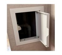 4 6 8 10 20 30 40 Inch Access Panel for Drywall, Metal Access Panel Door with Magnetic Switch, Alarm Wall Inspection Hatch Push Lock & Open for Offices Factory(White,18x30in)