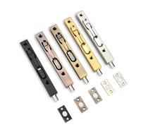 4/6/8/10 Inch Stainless Steel Hidden Door Bolt Security Guard Door Latch Sliding Door Lock 1Pcs(Gold 8inch)(Green Bronze 12inch)