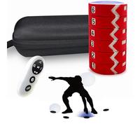 4/6/8/10 Lamp Reaction Training Light Pod, Agile Fitness Light, 4 Modes and 4 Light Color with Remote Control, Hand-Eye Coordination Training, with Reaction-Enhancing Speed and Agility,6 Lights