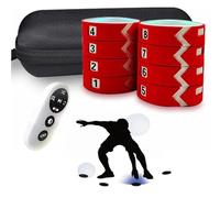 4/6/8/10 Lamp Reaction Training Light Pod, Agile Fitness Light, 4 Modes and 4 Light Color with Remote Control, Hand-Eye Coordination Training, with Reaction-Enhancing Speed and Agility,8 Lights