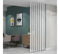 4 6 8 10 Pcs Room Divider Aluminium Columns, 88 100 120 160 180 210 240 Cm High Privacy Screen Post For Living Room/Office/Foyer, Modern Partition Slats Floor To Cei,8pcs White-6.9ft/210.3cm/82.8in