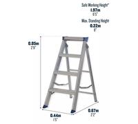 Werner Mastertrade swingback step ladder