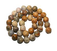 4 6 8 10mm Natural Black Lava Tiger Eye Agates Jades Bulk Loose Stone Beads for DIY Making Bracelet Necklace Jewelry Material-Yellow Crazy Agate-4.0mm 90pcs Beads