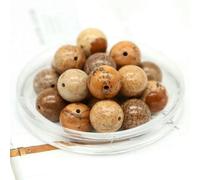 4/6/8/10mm Natural Round Tiger Eye Lava Turquoises Agates Loose Stone Beads for Jewelry Making DIY Bracelet Necklace Accessories-Picture Jasper-4.0mm(50pcs)