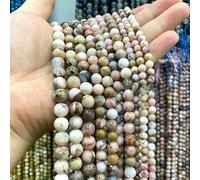 4 6 8 10MM Round Sunstone All Natural Stone Loose Spacer Beads for Jewelry Making DIY Bracelets Charms Accessories 7.5in-Pink Opal AB-8mm 23pcs 18cm Loose