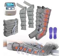 4/6/8-Cavity Air Compression Leg Massager Machine, Full Body Waist Arm Leg Relax Instrument, Pressotherapy Boots, Lymphatic Drainage Massager for Circulation Swelling Relax Pain Relief (6 Chamber