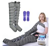 4/6/8-Cavity Air Compression Leg Massager Machine, Full Body Waist Arm Leg Relax Instrument, Pressotherapy Boots, Lymphatic Drainage Massager for Circulation Swelling Relax Pain Relief (8 Chamber