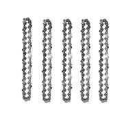 4/6/8 Inch Chains and Guide Bar Mini Steel Chains Electric Saw Blade Electric Power Tool Saw Accessory Replacement Wood Cutting(5pc 4inch Chain)