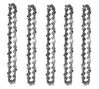 4/6/8 Inch Chains and Guide Bar Mini Steel Electric Saw Blade Power Tool Accessory Replacement Wood Cutting(5pc 8inch Chain)