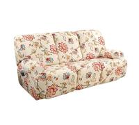 4/6/8 Piece Recliner Chair/Sofa Slipcover With Pockets 2/3/1 Seat Recliner Stretch Sofa Covers Lazy Boy Chair Cover Reclining Couch Slipcover Fallon Collection Slipcover For Recliner With Elastic Bott