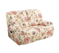 4/6/8 Piece Recliner Chair/Sofa Slipcover With Pockets 2/3/1 Seat Recliner Stretch Sofa Covers Lazy Boy Chair Cover Reclining Couch Slipcover Fallon Collection Slipcover For Recliner With Elastic Bott