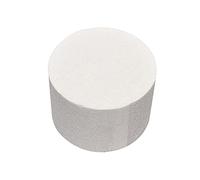 4/6/8inch Round Styrofoam Foam Cake Dummy Sugarcraft Flower Decor Practice Model Baking Accessories Birthday Chirstmas Thanksgiving Valentine's Day Gifts (White, 4")