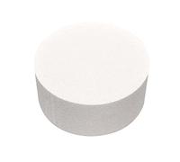 4/6/8inch Round Styrofoam Foam Cake Dummy Sugarcraft Flower Decor Practice Model Baking Accessories Birthday Chirstmas Thanksgiving Valentine's Day Gifts (White, 6")
